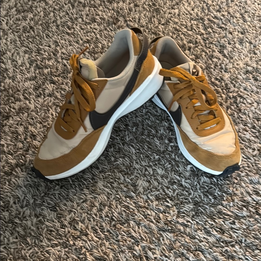 Nike Tan and Black Classic Sneakers